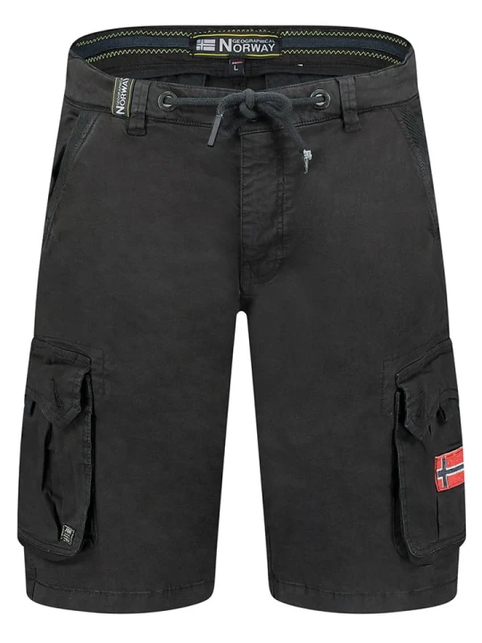 Zdjęcie produktu Geographical Norway Bermudy w kolorze czarnym rozmiar: S