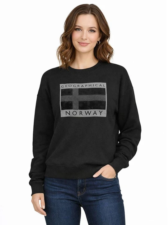 Zdjęcie produktu Geographical Norway Bluza "Gigi" w kolorze czarnym rozmiar: XL