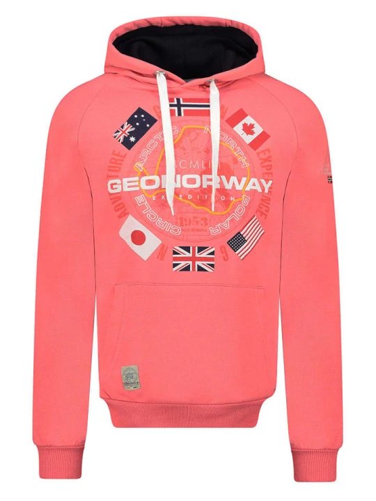 Zdjęcie produktu Geographical Norway Bluza "Girkel" w kolorze koralowym rozmiar: L