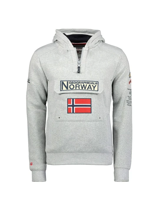 Zdjęcie produktu Geographical Norway Bluza "Gymclass" w kolorze szarym rozmiar: 128
