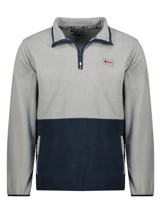Zdjęcie produktu Geographical Norway Bluza polarowa "Touki" w kolorze granatowo-szarym rozmiar: XL