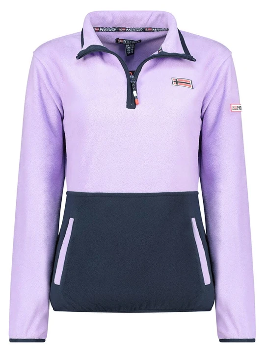 Zdjęcie produktu Geographical Norway Bluza polarowa "Touki" w kolorze lawendowo-granatowym rozmiar: M