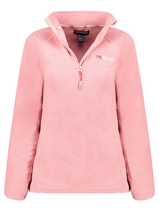 Zdjęcie produktu Geographical Norway Bluza polarowa "Tug" w kolorze jasnoróżowym rozmiar: M