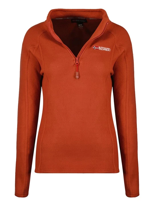 Zdjęcie produktu Geographical Norway Bluza polarowa "Tug" w kolorze pomarańczowym rozmiar: L