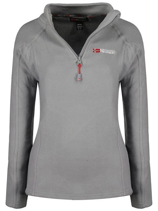 Zdjęcie produktu Geographical Norway Bluza polarowa "Tug" w kolorze szarym rozmiar: onesize