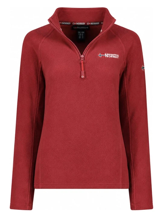 Zdjęcie produktu Geographical Norway Bluza polarowa w kolorze czerwonym rozmiar: L