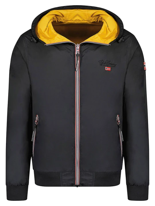 Zdjęcie produktu Geographical Norway Dwustronna kurtka przejściowa "Arrivial" w kolorze żółto-czarnym rozmiar: M