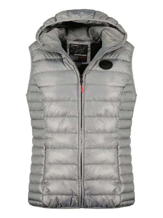 Zdjęcie produktu Geographical Norway Kamizelka pikowana "Annecy" w kolorze szarym rozmiar: 140