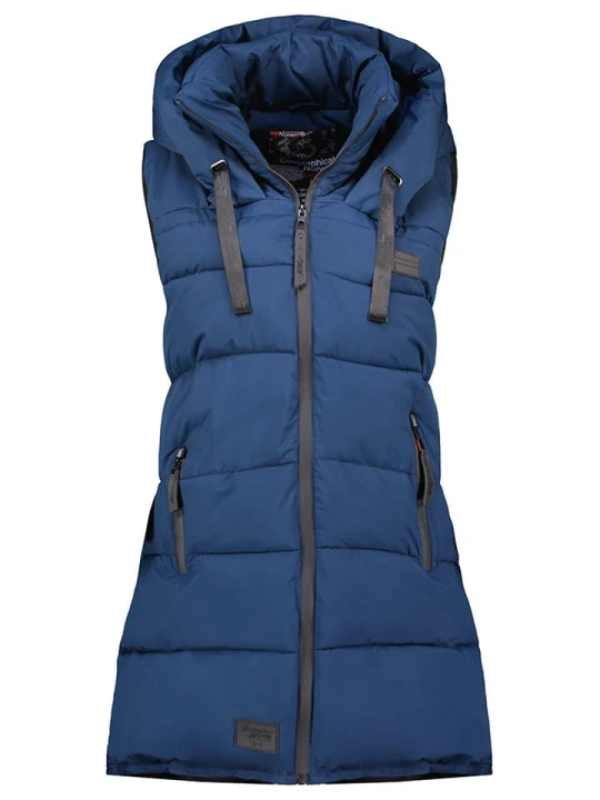 Zdjęcie produktu Geographical Norway Kamizelka pikowana "Dolbar" w kolorze granatowym rozmiar: L