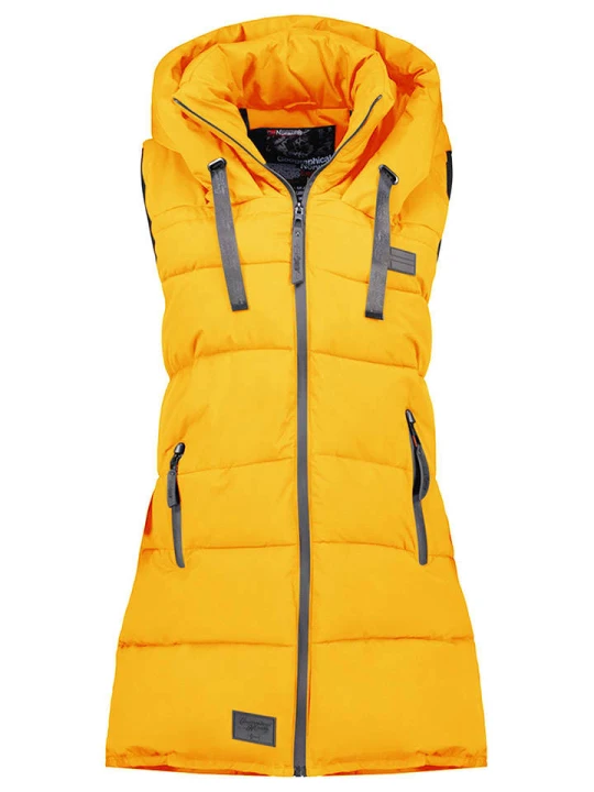 Zdjęcie produktu Geographical Norway Kamizelka pikowana "Dolbar" w kolorze żółtym rozmiar: L