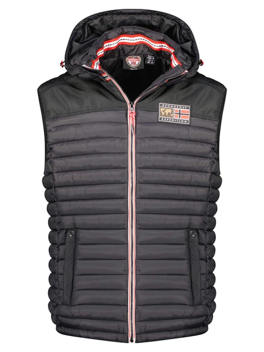 Zdjęcie produktu Geographical Norway Kamizelka pikowana "Vadalmo" w kolorze czarnym rozmiar: S
