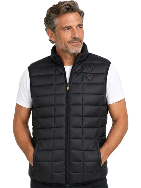 Zdjęcie produktu Geographical Norway Kamizelka pikowana "Vaipter" w kolorze czarnym rozmiar: S