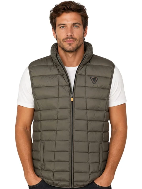 Zdjęcie produktu Geographical Norway Kamizelka pikowana "Vaipter" w kolorze khaki rozmiar: XXL
