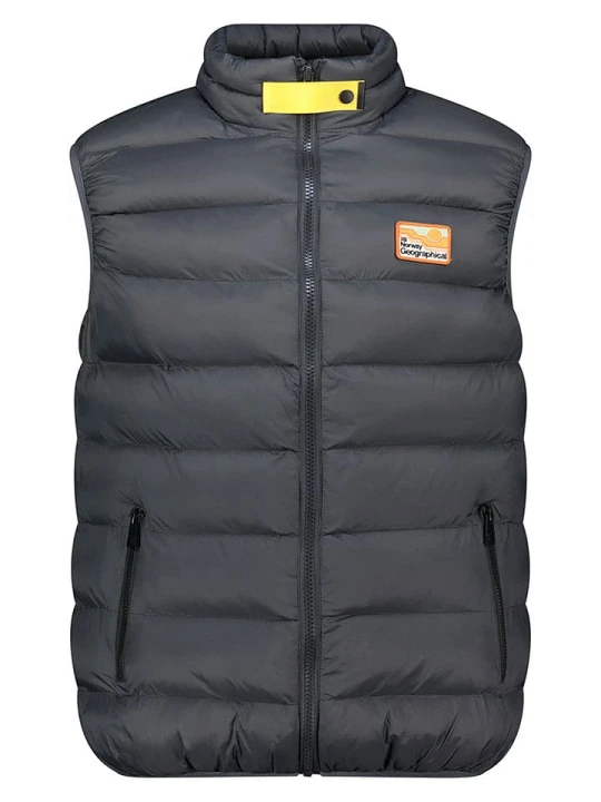 Zdjęcie produktu Geographical Norway Kamizelka pikowana "Valanche" w kolorze antracytowym rozmiar: 3XL