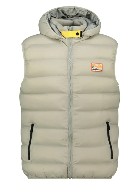 Zdjęcie produktu Geographical Norway Kamizelka pikowana "Valanche" w kolorze zielonym rozmiar: L