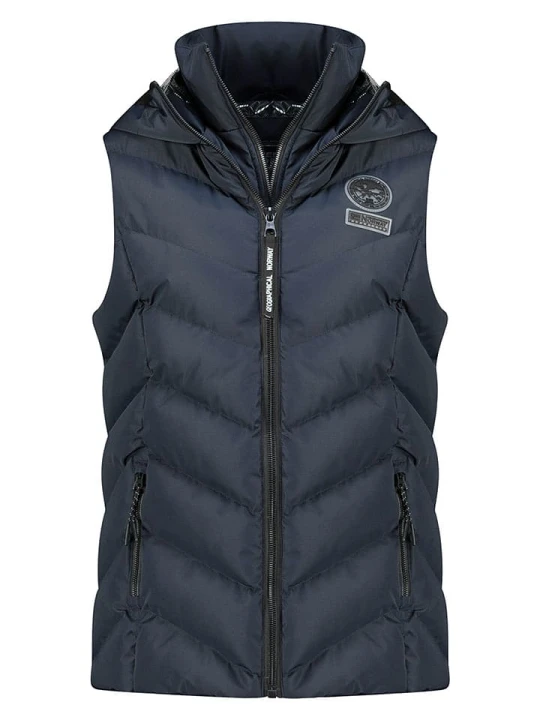 Zdjęcie produktu Geographical Norway Kamizelka pikowana "Valor" w kolorze granatowym rozmiar: L