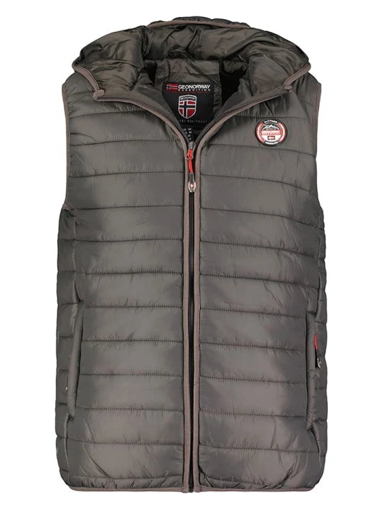 Zdjęcie produktu Geographical Norway Kamizelka pikowana "Vamigo" w kolorze szarym rozmiar: 152
