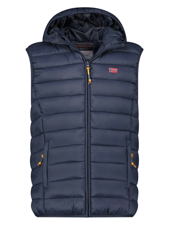 Zdjęcie produktu Geographical Norway Kamizelka pikowana "Vamigolor" w kolorze granatowym rozmiar: 128