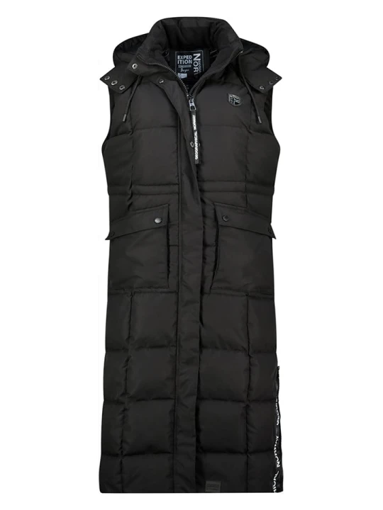 Zdjęcie produktu Geographical Norway Kamizelka pikowana "Varda" w kolorze czarnym rozmiar: XXL