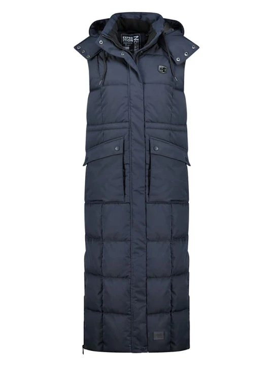 Zdjęcie produktu Geographical Norway Kamizelka pikowana "Varda" w kolorze granatowym rozmiar: L