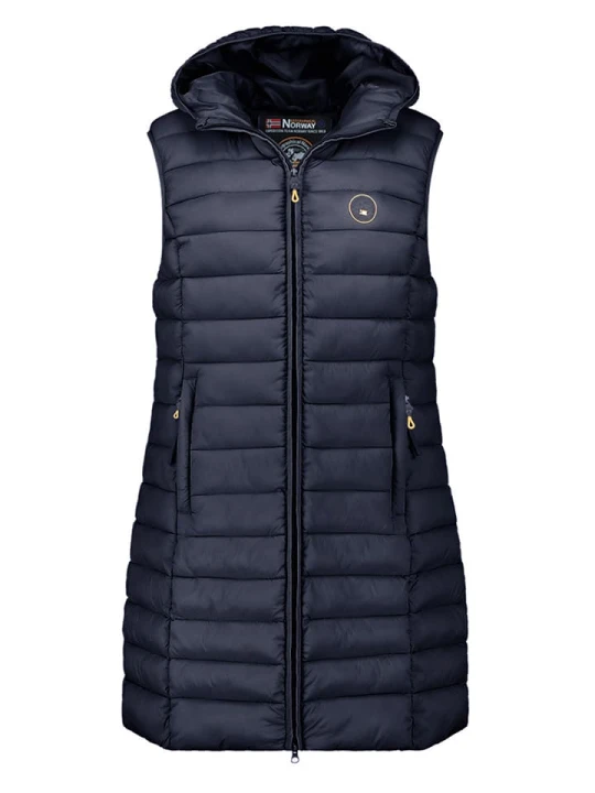 Zdjęcie produktu Geographical Norway Kamizelka pikowana "Vatikamap" w kolorze granatowym rozmiar: M
