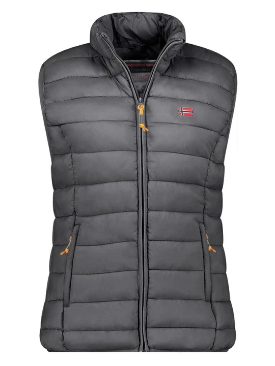 Zdjęcie produktu Geographical Norway Kamizelka pikowana "Vatikolor" w kolorze antracytowym rozmiar: M