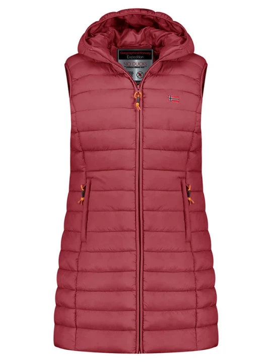 Zdjęcie produktu Geographical Norway Kamizelka pikowana "Vatikolor" w kolorze bordowym rozmiar: L