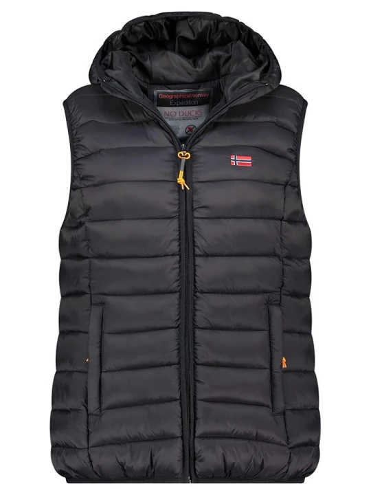 Zdjęcie produktu Geographical Norway Kamizelka pikowana "Vatikolor" w kolorze czarnym rozmiar: XL
