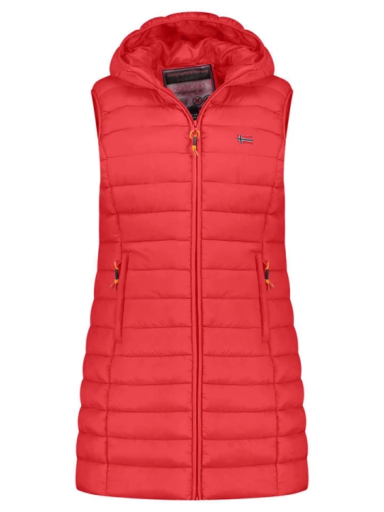 Zdjęcie produktu Geographical Norway Kamizelka pikowana "Vatikolor" w kolorze czerwonym rozmiar: XL
