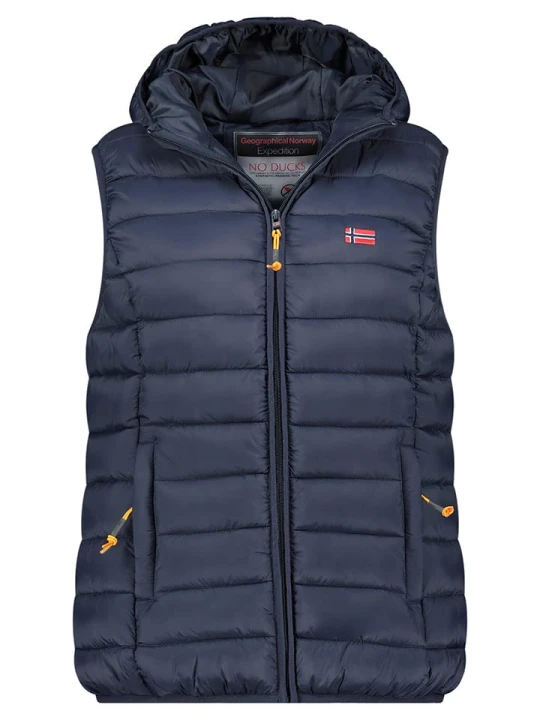 Zdjęcie produktu Geographical Norway Kamizelka pikowana "Vatikolor" w kolorze granatowym rozmiar: S