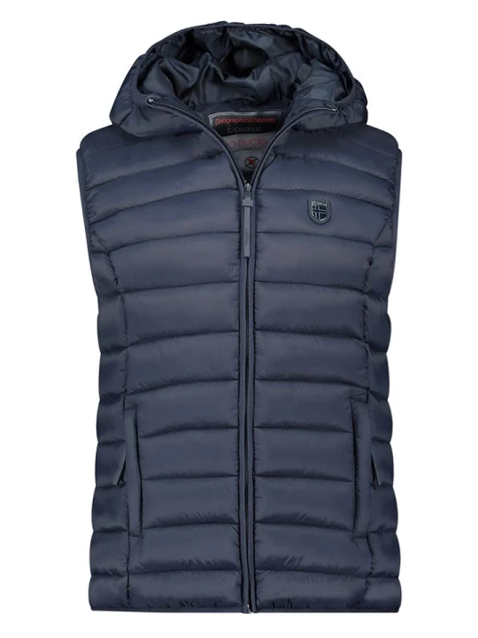 Zdjęcie produktu Geographical Norway Kamizelka pikowana "Vatikolor" w kolorze granatowym rozmiar: XL