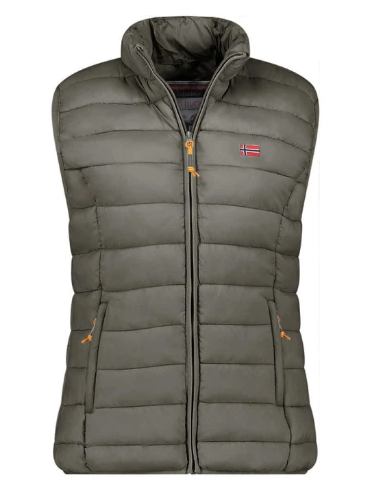 Zdjęcie produktu Geographical Norway Kamizelka pikowana "Vatikolor" w kolorze khaki rozmiar: XXL