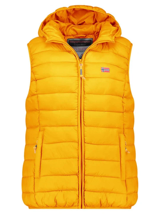 Zdjęcie produktu Geographical Norway Kamizelka pikowana "Vatikolor" w kolorze musztardowym rozmiar: XL