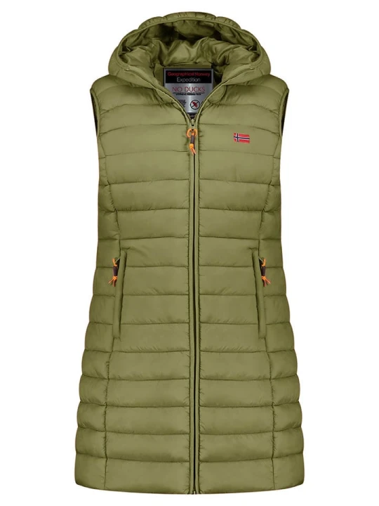 Zdjęcie produktu Geographical Norway Kamizelka pikowana "Vatikolor" w kolorze zielonym rozmiar: XXL