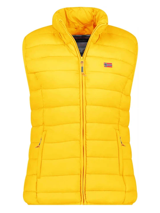 Zdjęcie produktu Geographical Norway Kamizelka pikowana "Vatikolor" w kolorze żółtym rozmiar: M
