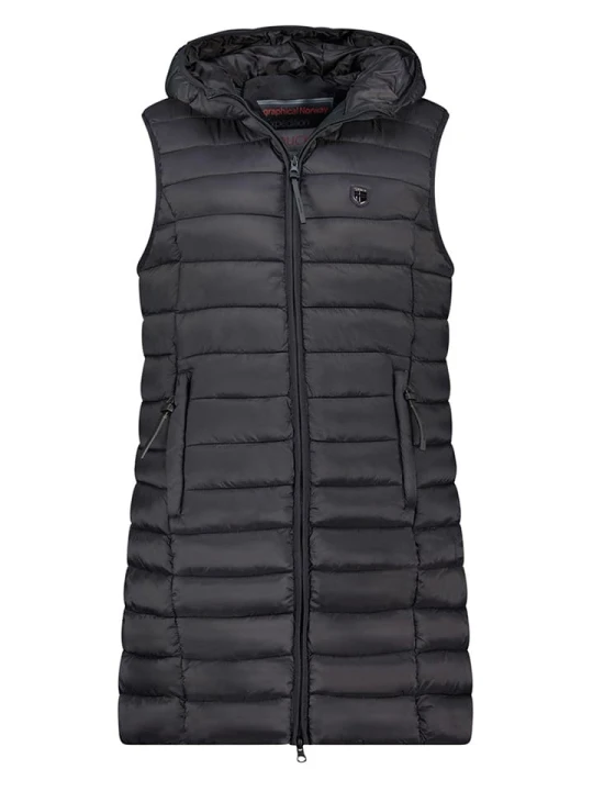 Zdjęcie produktu Geographical Norway Kamizelka pikowana "Vatikotal" w kolorze czarnym rozmiar: M