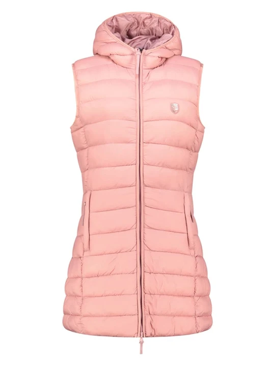 Zdjęcie produktu Geographical Norway Kamizelka pikowana "Vatikotal" w kolorze jasnoróżowym rozmiar: XXL