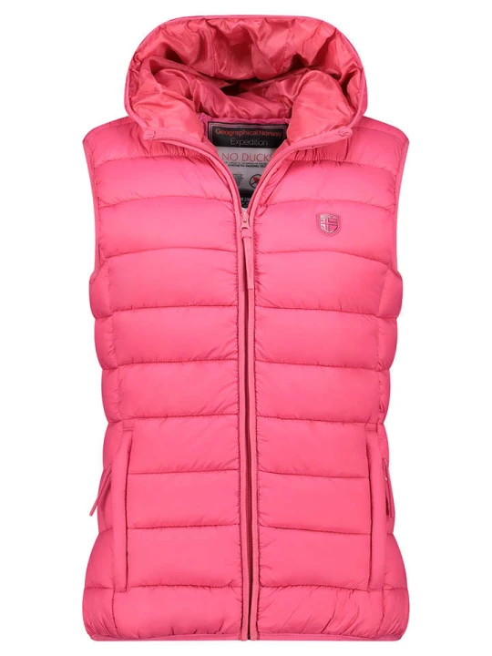 Zdjęcie produktu Geographical Norway Kamizelka pikowana "Vatikotal" w kolorze różowym rozmiar: XXL