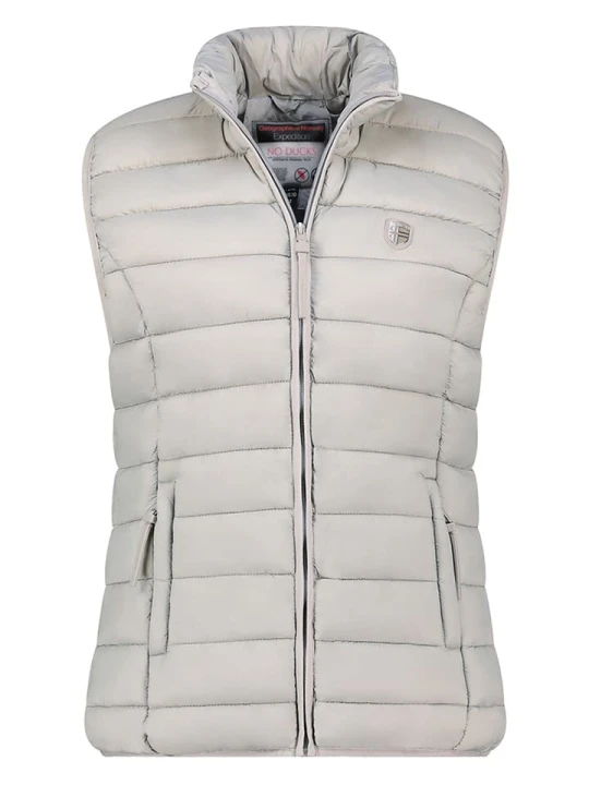 Zdjęcie produktu Geographical Norway Kamizelka pikowana "Vatikotal" w kolorze szarym rozmiar: L