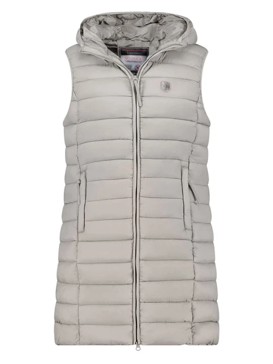 Zdjęcie produktu Geographical Norway Kamizelka pikowana "Vatikotal" w kolorze szarym rozmiar: S