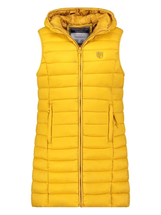Zdjęcie produktu Geographical Norway Kamizelka pikowana "Vatikotal" w kolorze żółtym rozmiar: L