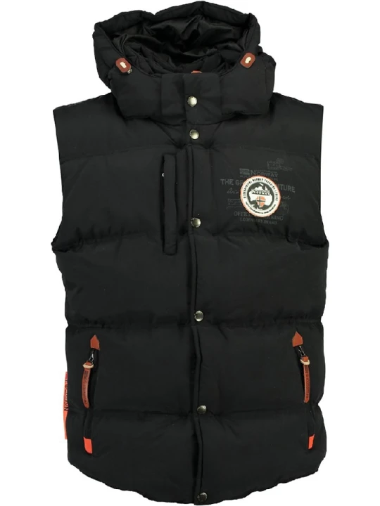 Zdjęcie produktu Geographical Norway Kamizelka pikowana "Vilano" w kolorze czarnym rozmiar: M