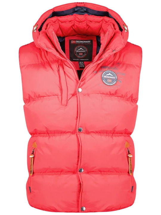 Zdjęcie produktu Geographical Norway Kamizelka pikowana "Vilano" w kolorze czerwonym rozmiar: S