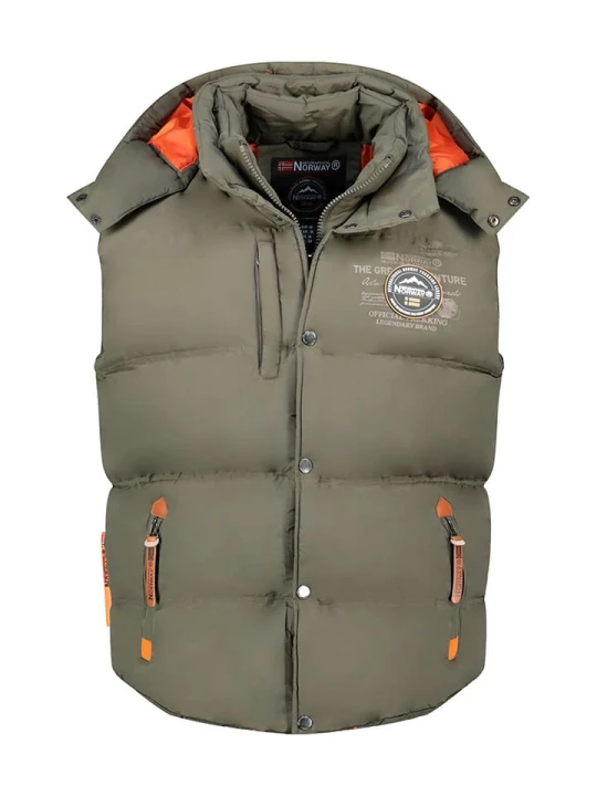 Zdjęcie produktu Geographical Norway Kamizelka pikowana "Vilano" w kolorze khaki rozmiar: XXL