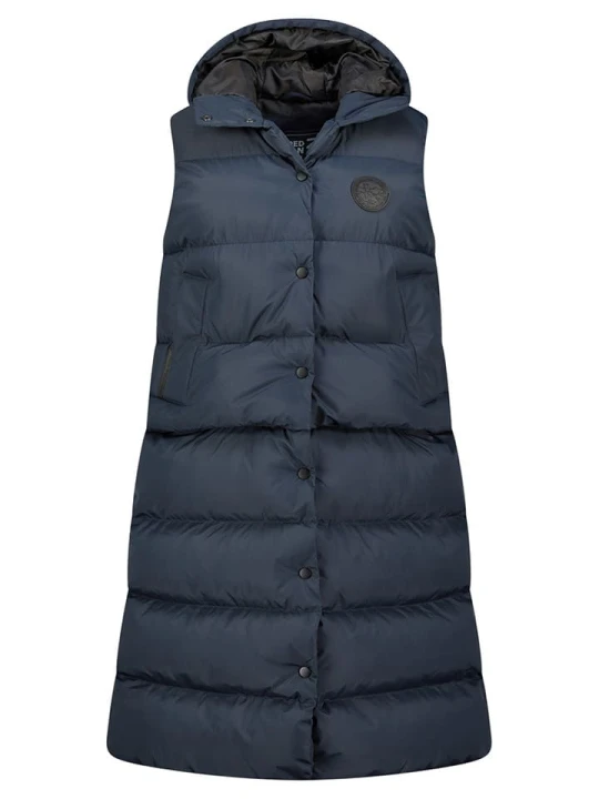 Zdjęcie produktu Geographical Norway Kamizelka pikowana "Villian" w kolorze granatowym rozmiar: L