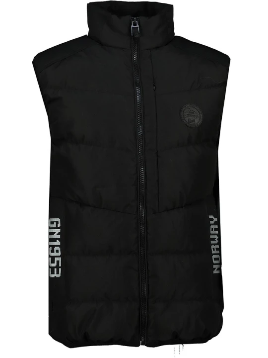 Zdjęcie produktu Geographical Norway Kamizelka pikowana "Vincennt" w kolorze czarnym rozmiar: XXL