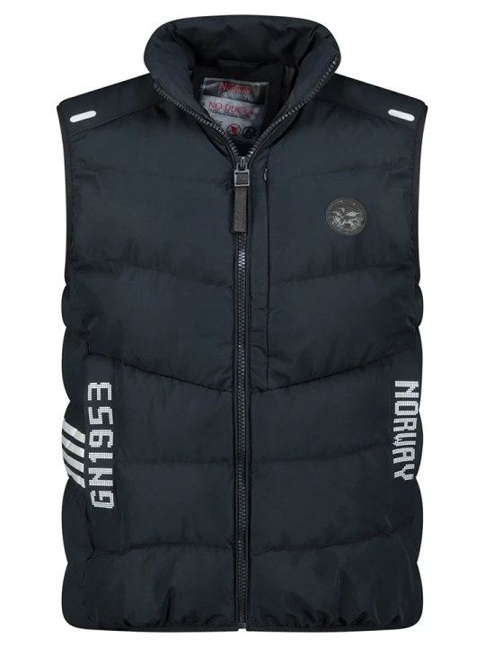 Zdjęcie produktu Geographical Norway Kamizelka pikowana "Vincennt" w kolorze granatowym rozmiar: XXL