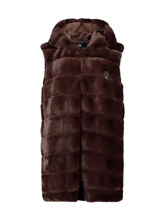 Zdjęcie produktu Geographical Norway Kamizelka polarowa "Uphemere" w kolorze brązowym rozmiar: L