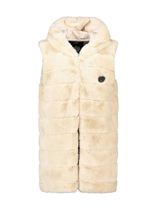 Zdjęcie produktu Geographical Norway Kamizelka polarowa "Uphemere" w kolorze kremowym rozmiar: XXL