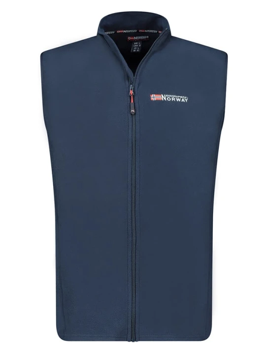 Zdjęcie produktu Geographical Norway Kamizelka polarowa "Vug" w kolorze granatowym rozmiar: 3XL